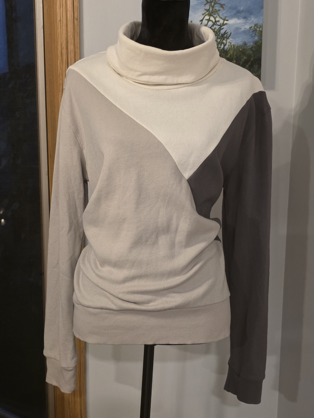 Marc New York Colorblock cowl-neck sweatshirt - Women's Size Large